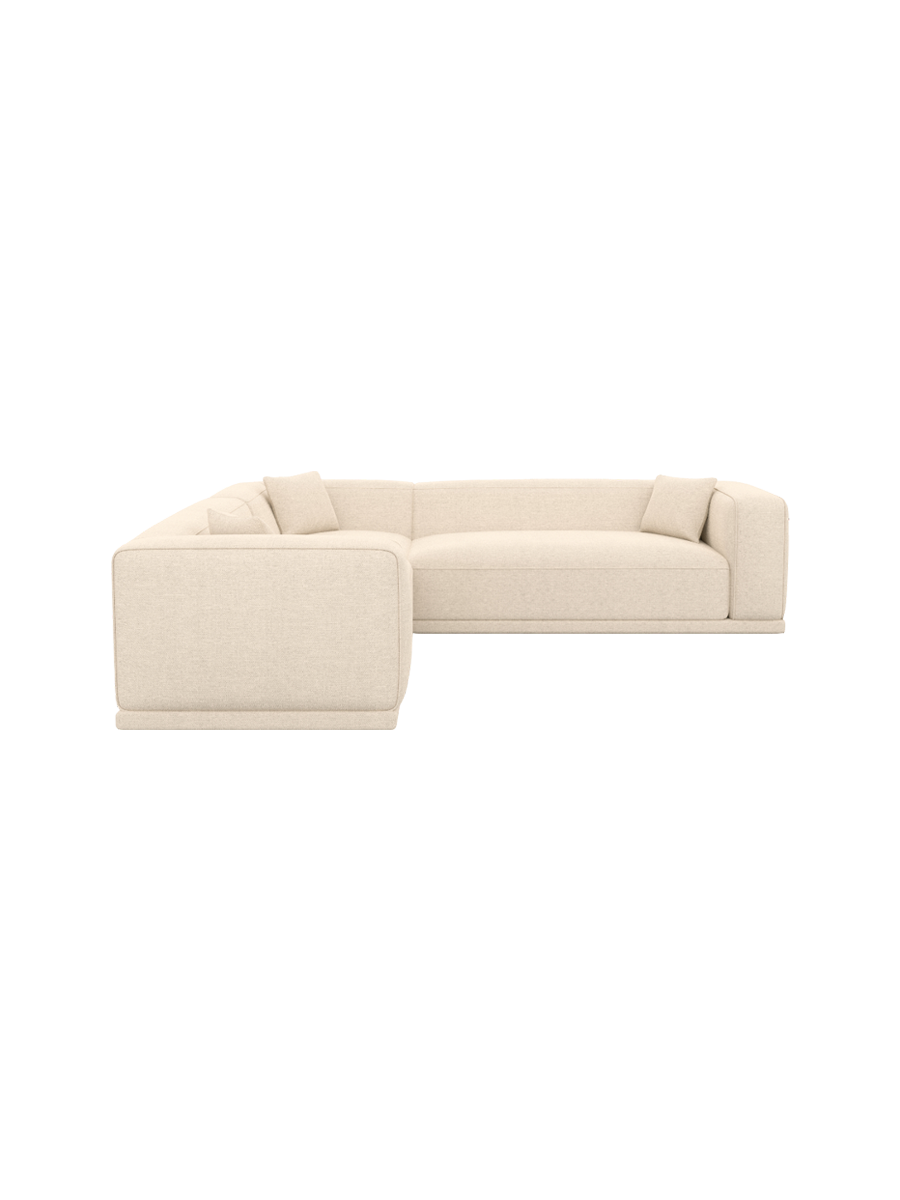 
5-Sitzer Design Ecksofa „Bellara“ mit Strukturstoff-Bezug - Strukturstoff Anthrazit
