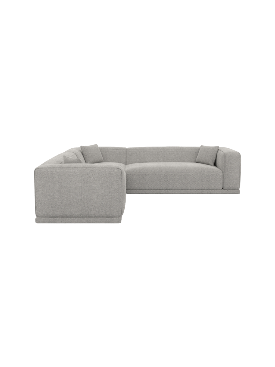 
5-Sitzer Design Ecksofa „Bellara“ mit Strukturstoff-Bezug - Strukturstoff Anthrazit