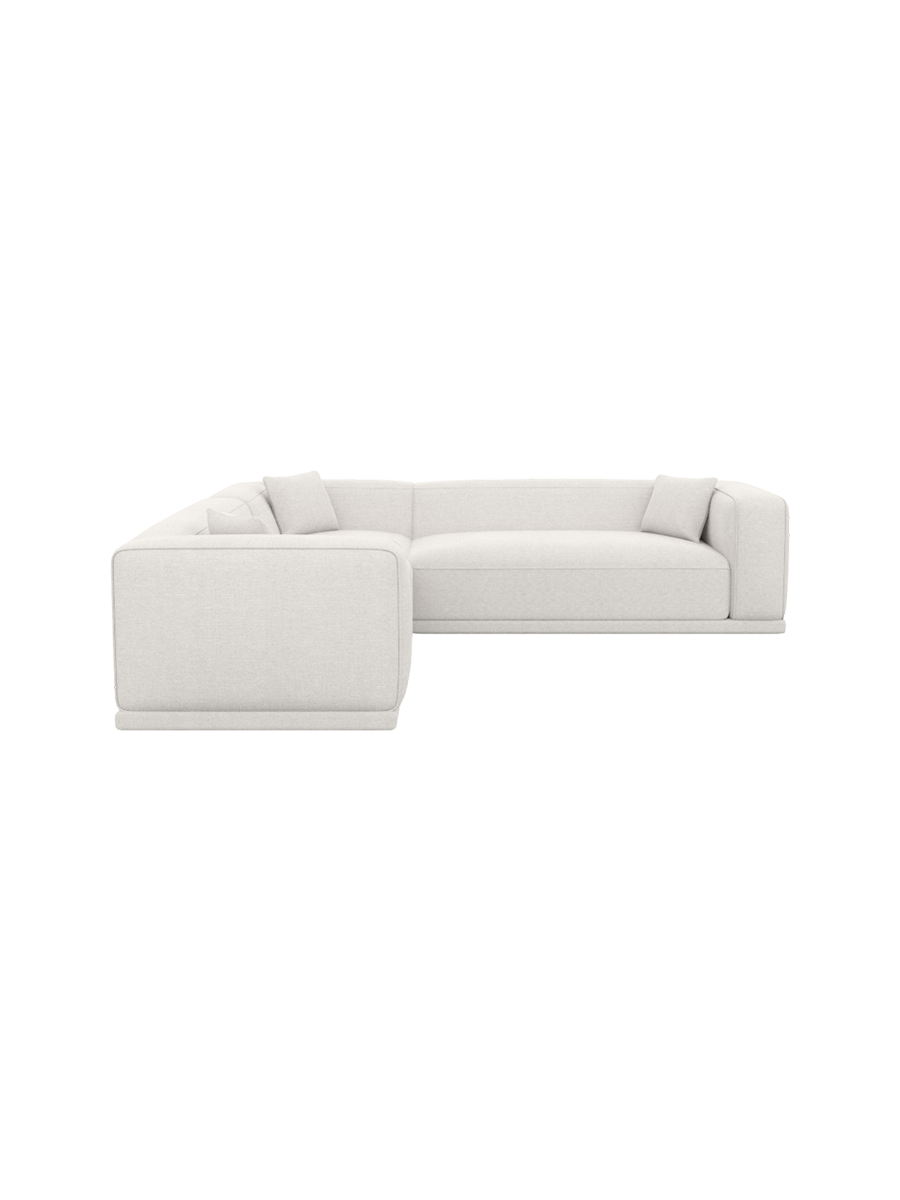 
5-Sitzer Design Ecksofa „Bellara“ mit Strukturstoff-Bezug - Strukturstoff Anthrazit