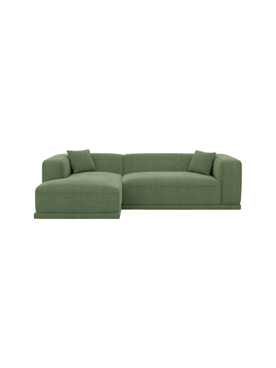 
4-Sitzer Design Ecksofa „Bellara“ mit Strukturstoff-Bezug - Strukturstoff Anthrazit / Eckteil rechts