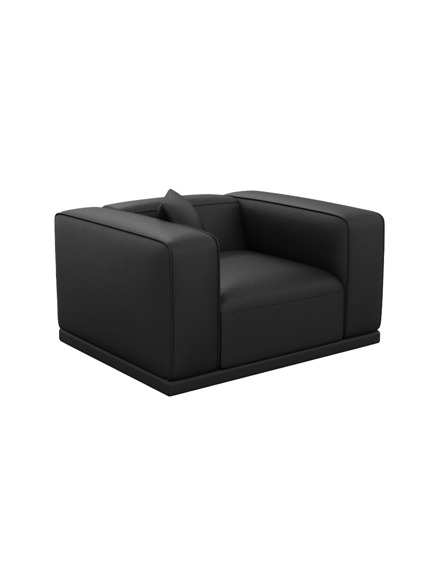 
Echtleder Design Loungesessel „Bellara“ - Echtleder Beige