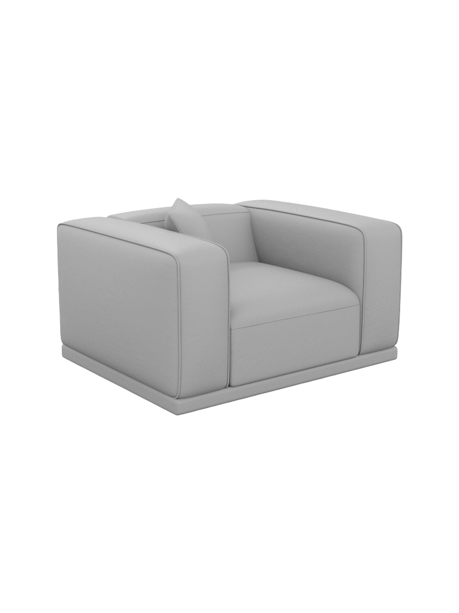 
Echtleder Design Loungesessel „Bellara“ - Echtleder Beige