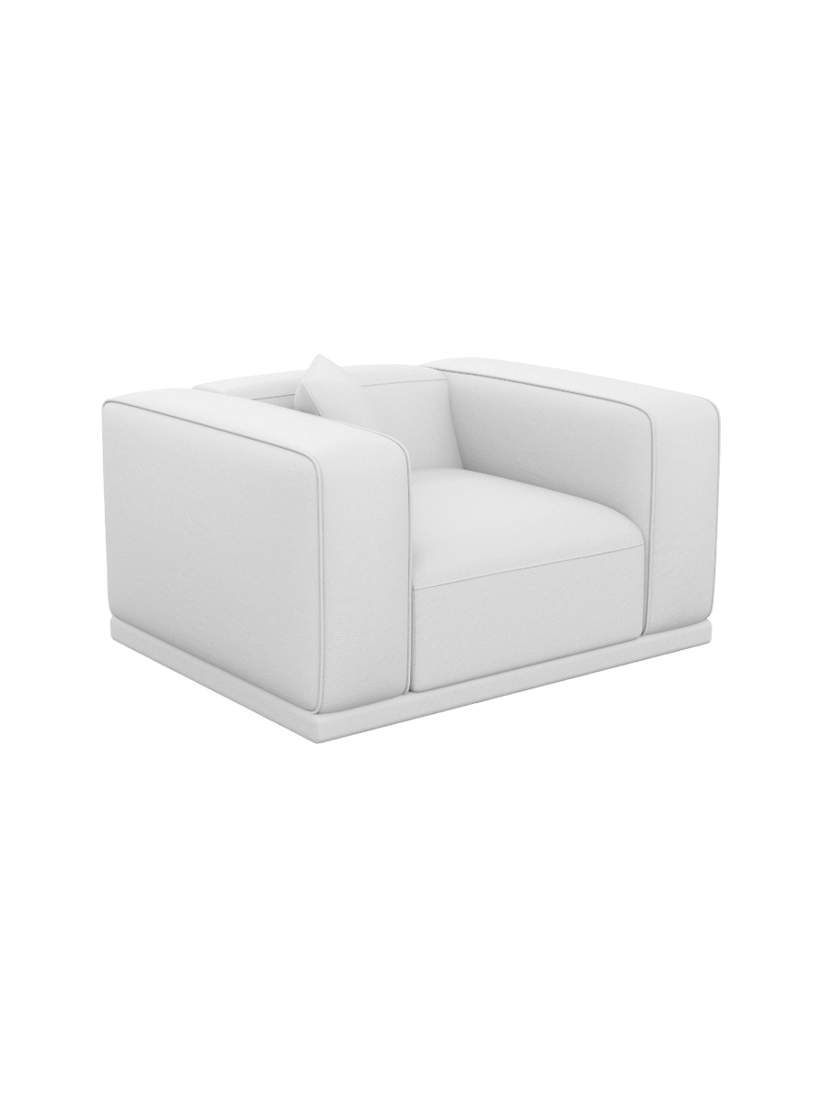 
Echtleder Design Loungesessel „Bellara“ - Echtleder Beige
