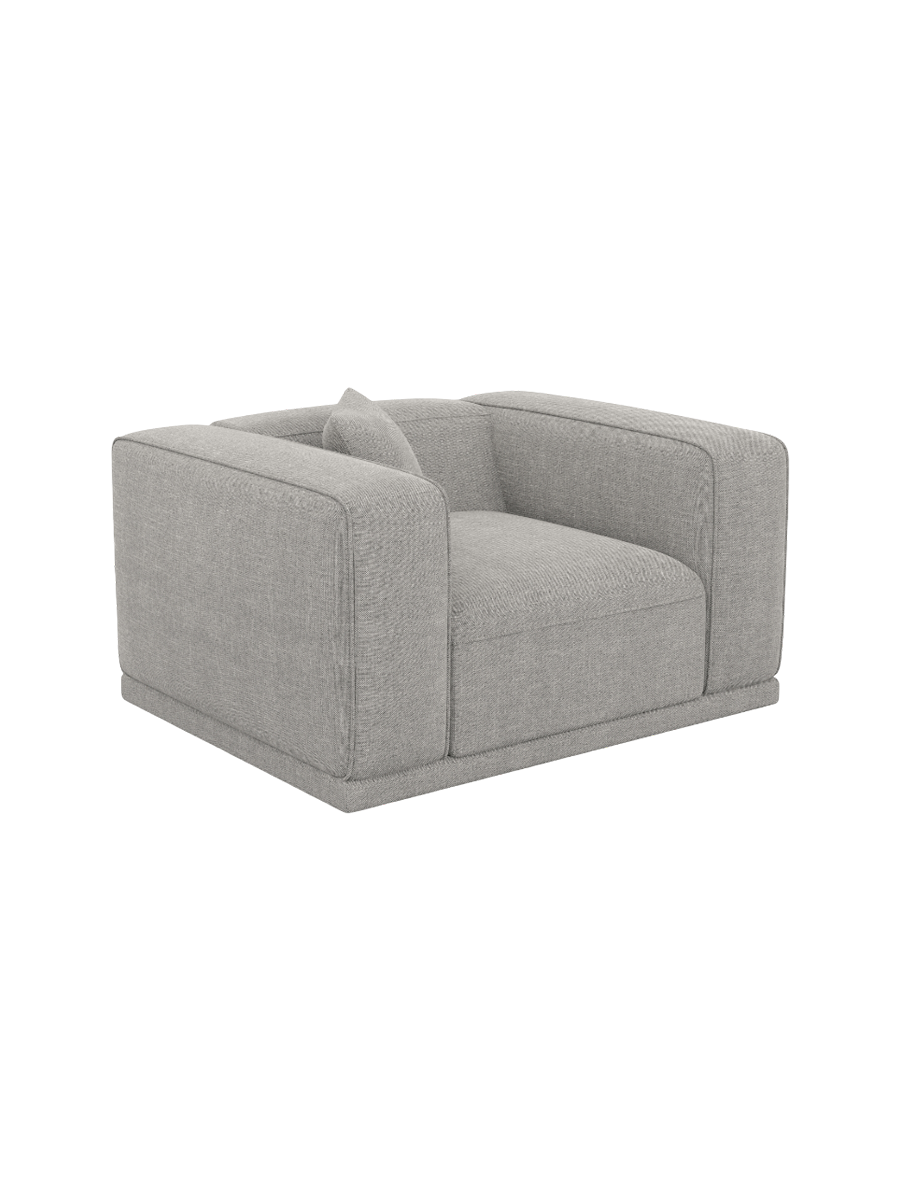 
Design Loungesessel „Bellara“ mit Strukturstoff-Bezug - Strukturstoff Anthrazit