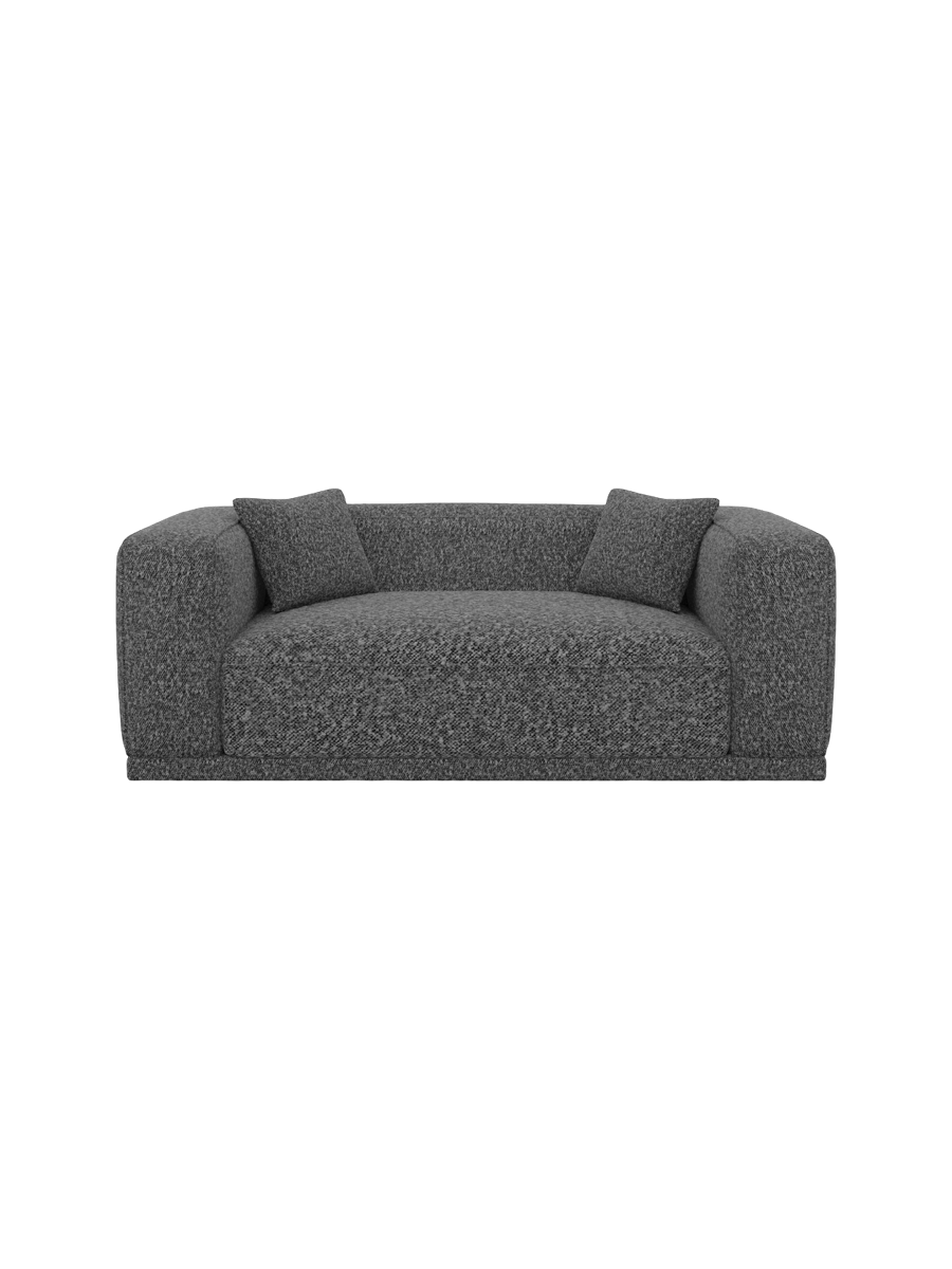 
2-Sitzer Design Sofa „Bellara“ mit Bouclé-Bezug - Bouclé Graphit