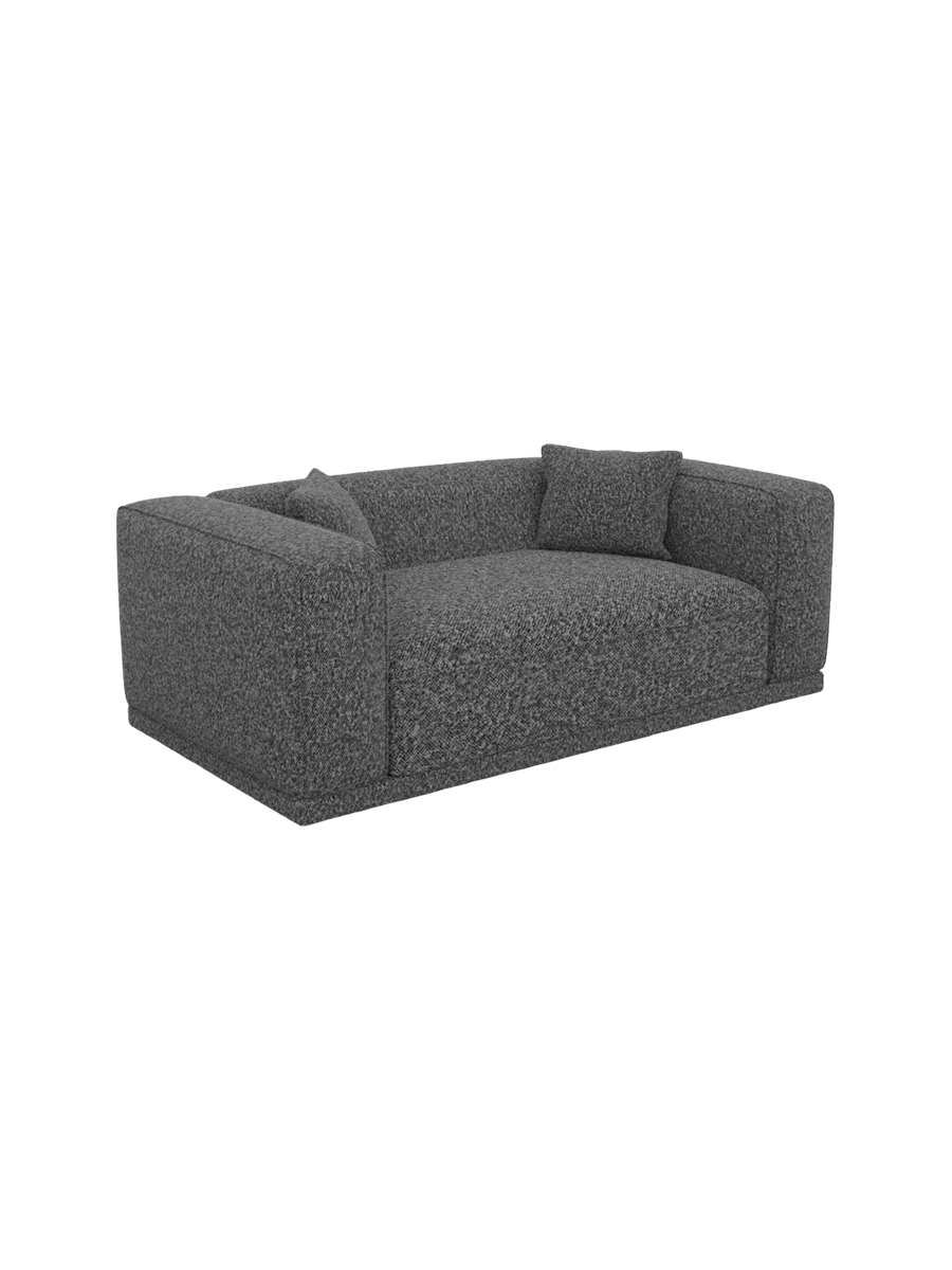 
2-Sitzer Design Sofa „Bellara“ mit Bouclé-Bezug - Bouclé Graphit