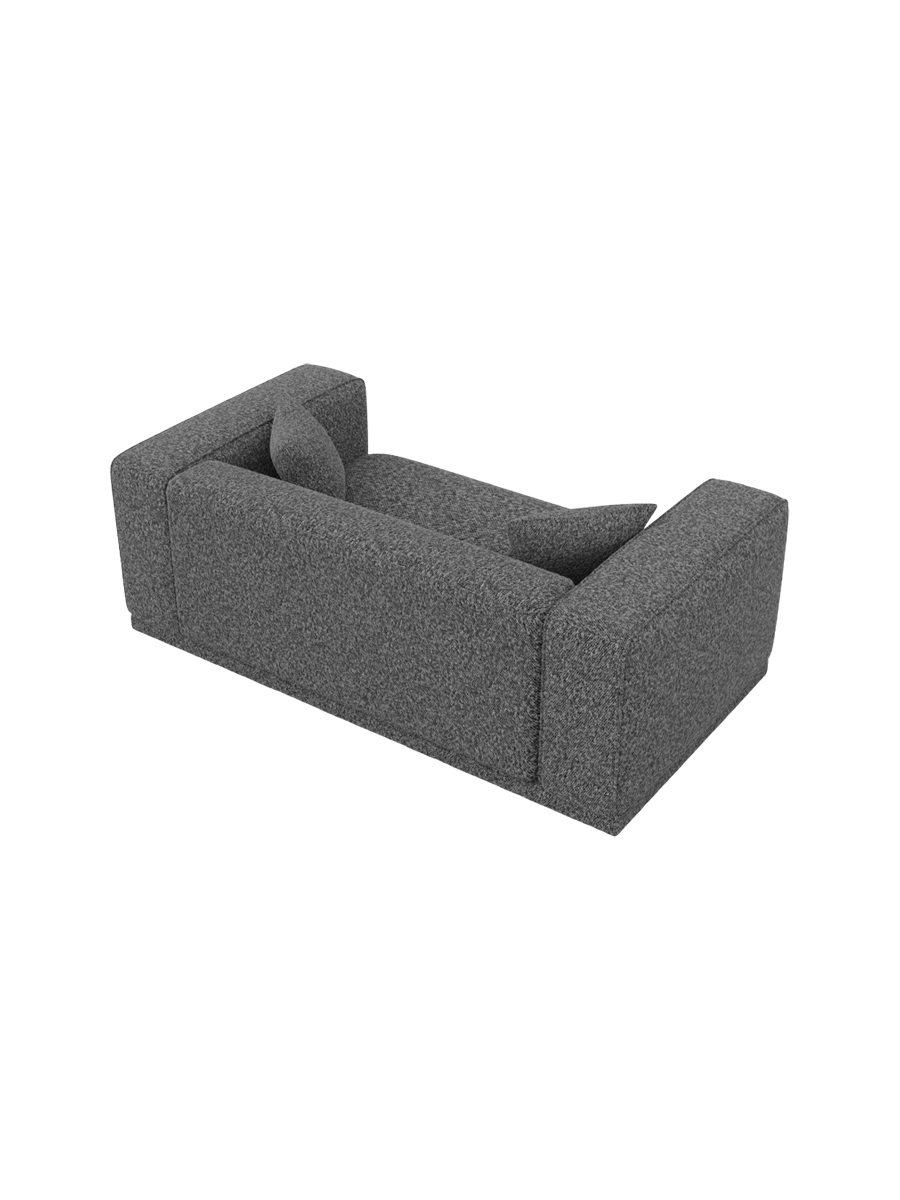 
2-Sitzer Design Sofa „Bellara“ mit Bouclé-Bezug - Bouclé Graphit