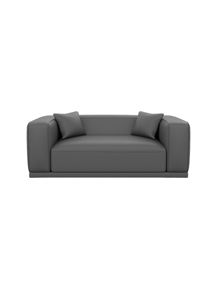 
2-Sitzer Design Echtleder Sofa „Bellara“ - Echtleder Beige