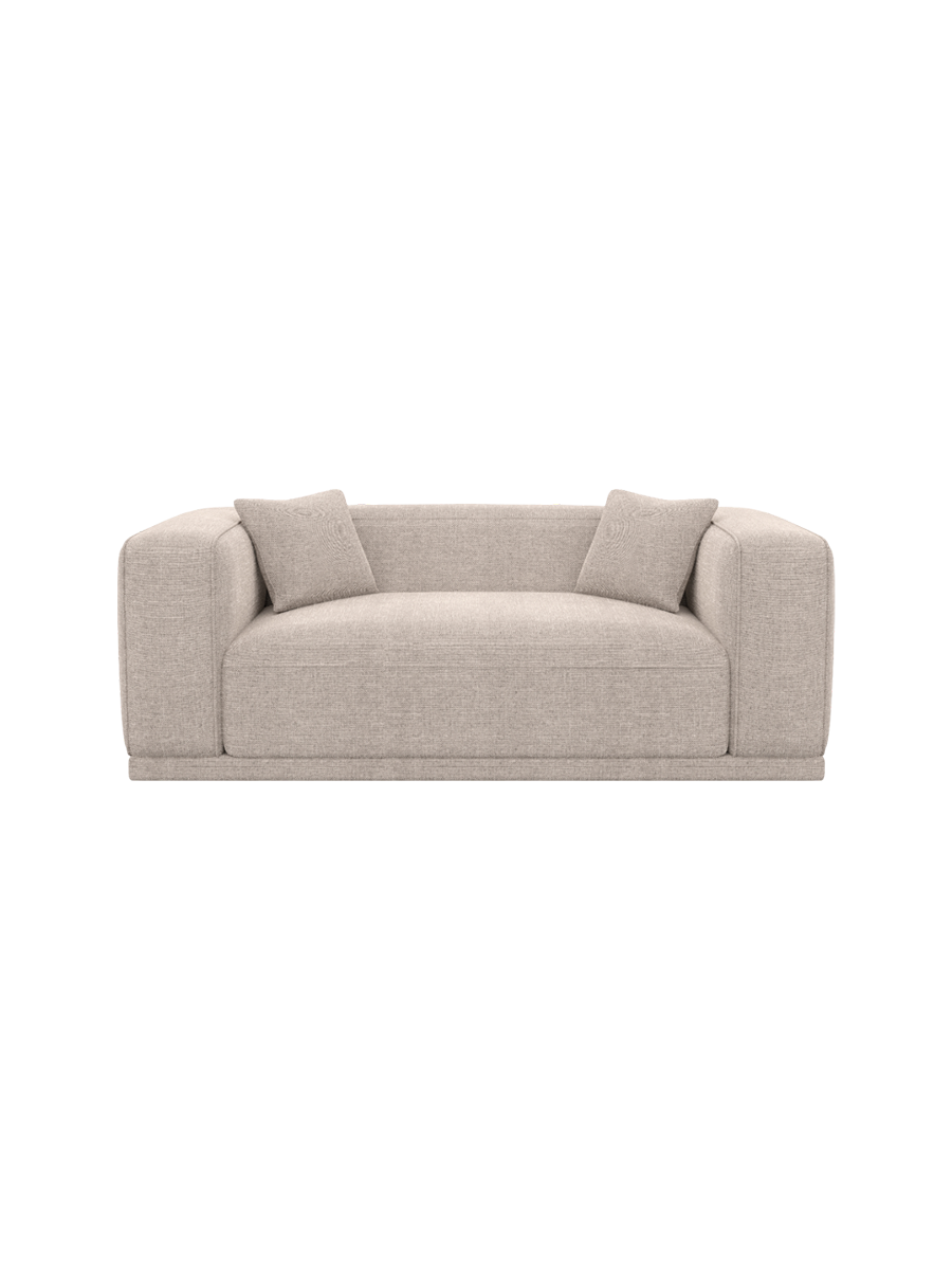 
2-Sitzer Design Sofa „Bellara“ mit Strukturstoff-Bezug - Strukturstoff Anthrazit
