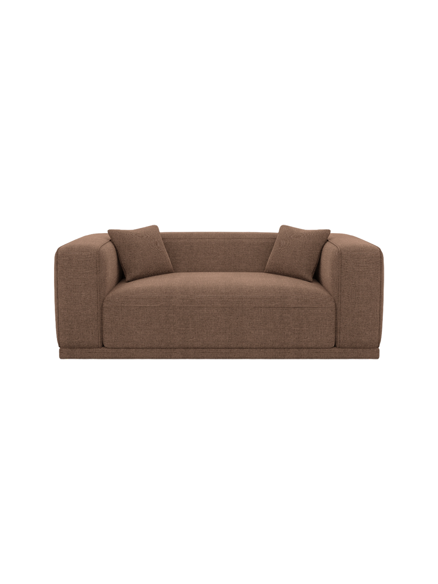 
2-Sitzer Design Sofa „Bellara“ mit Strukturstoff-Bezug - Strukturstoff Anthrazit