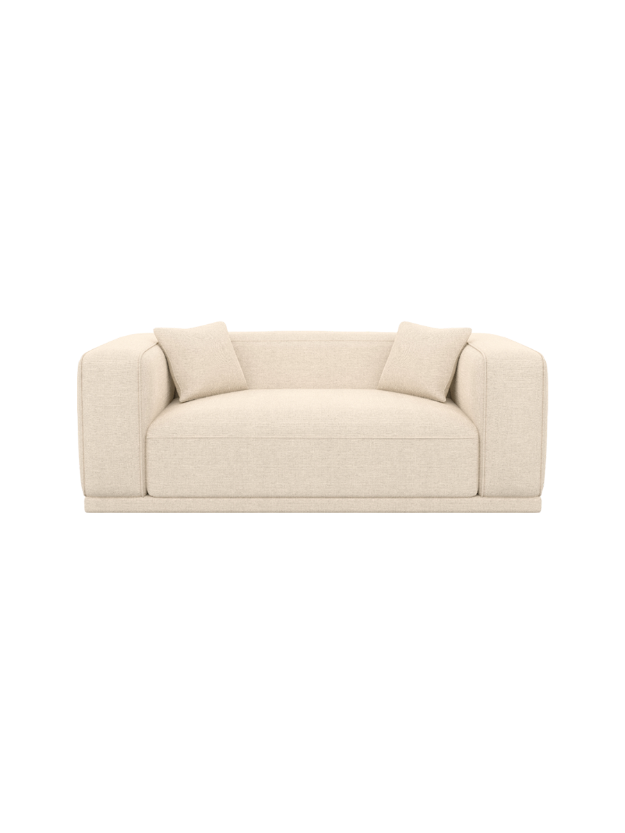
2-Sitzer Design Sofa „Bellara“ mit Strukturstoff-Bezug - Strukturstoff Anthrazit