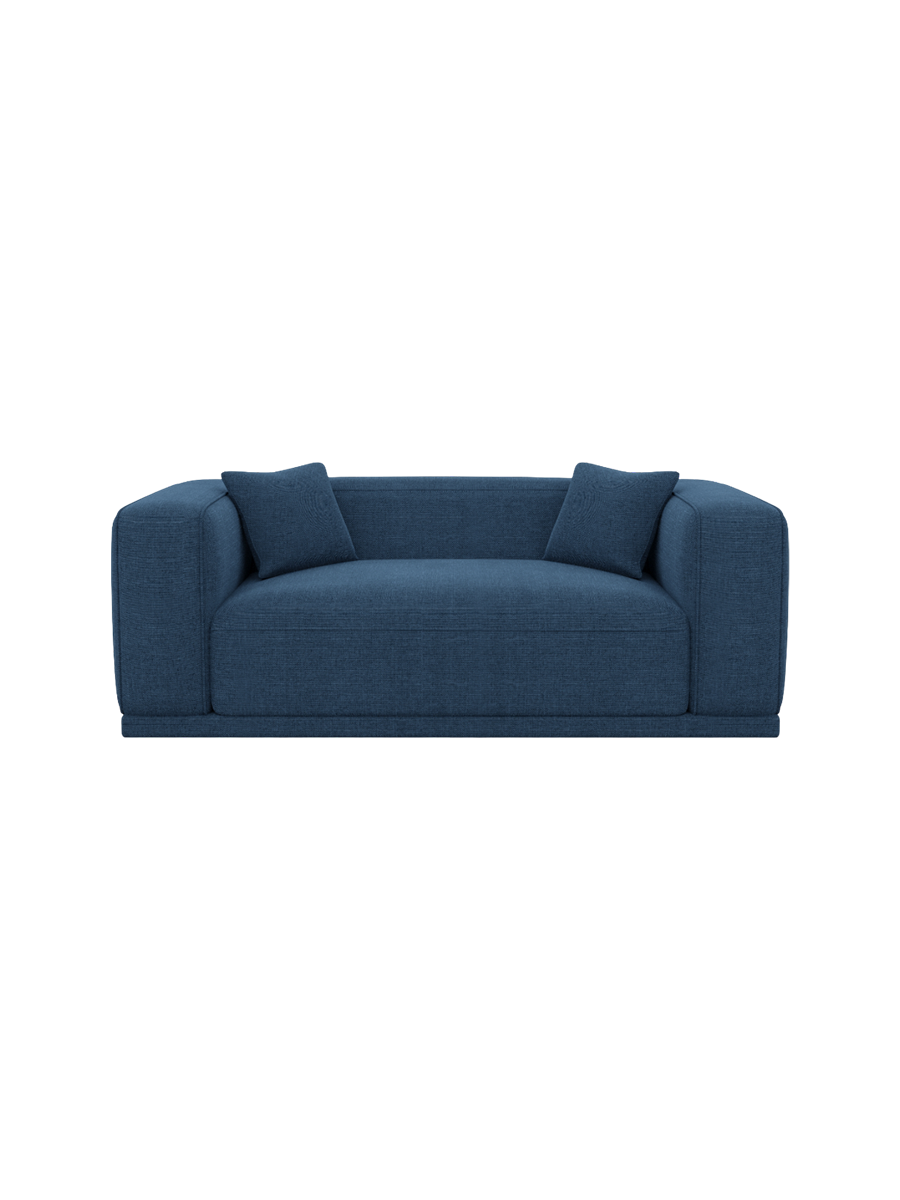 
2-Sitzer Design Sofa „Bellara“ mit Strukturstoff-Bezug - Strukturstoff Anthrazit
