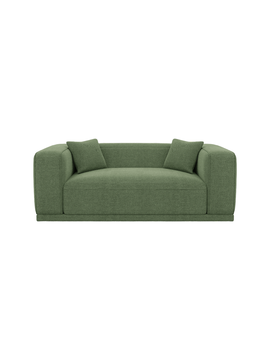 
2-Sitzer Design Sofa „Bellara“ mit Strukturstoff-Bezug - Strukturstoff Anthrazit