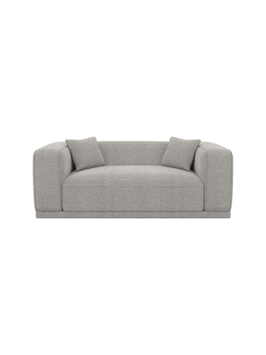 
2-Sitzer Design Sofa „Bellara“ mit Strukturstoff-Bezug - Strukturstoff Anthrazit