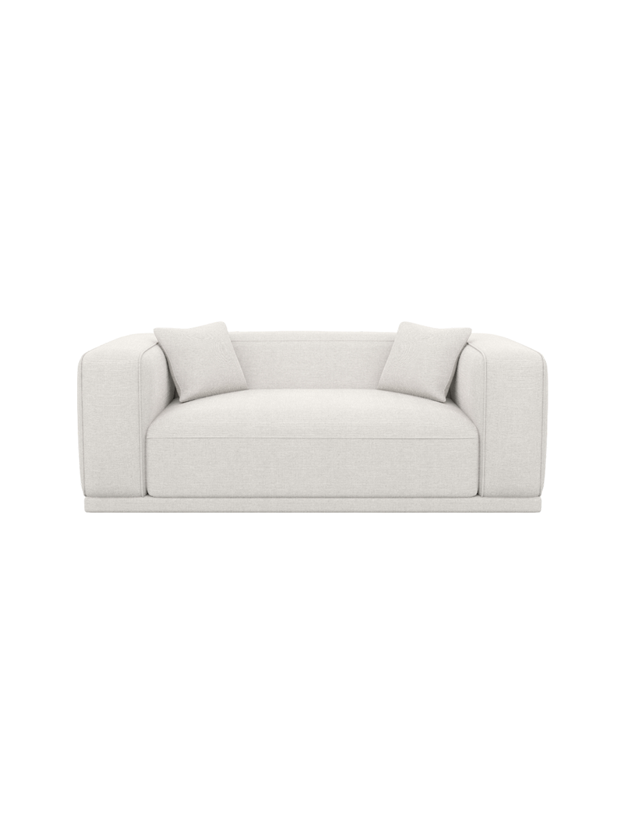 
2-Sitzer Design Sofa „Bellara“ mit Strukturstoff-Bezug - Strukturstoff Anthrazit