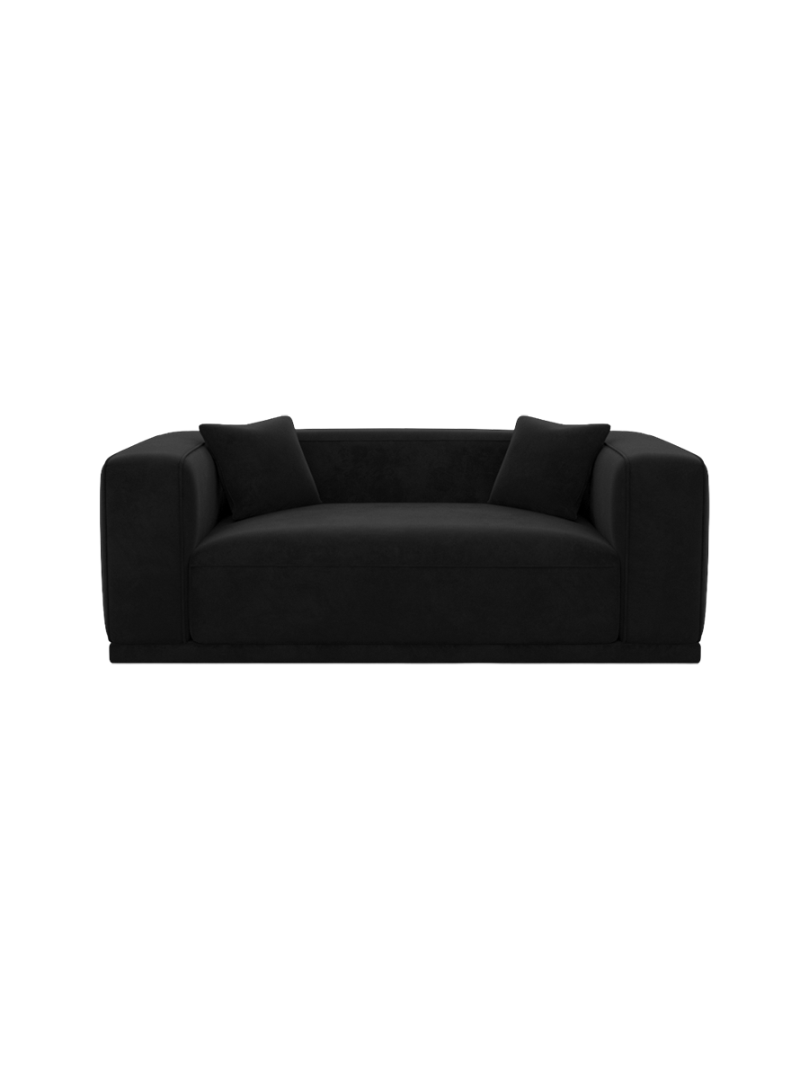 
2-Sitzer Design Sofa „Bellara“ mit Samtbezug - Samtbezug Königsblau