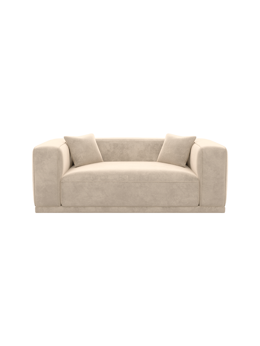 
2-Sitzer Design Sofa „Bellara“ mit Samtbezug - Samtbezug Königsblau
