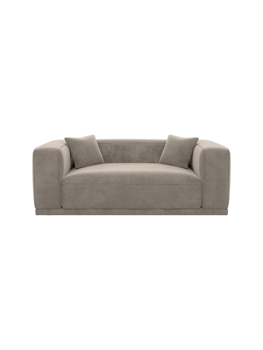 
2-Sitzer Design Sofa „Bellara“ mit Samtbezug - Samtbezug Königsblau