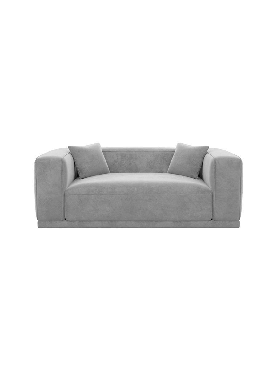 
2-Sitzer Design Sofa „Bellara“ mit Samtbezug - Samtbezug Königsblau