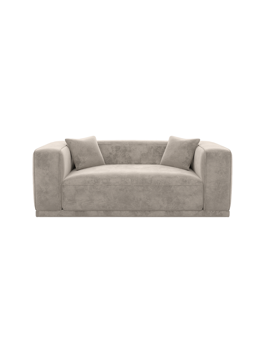 
2-Sitzer Design Sofa „Bellara“ mit Samtbezug - Samtbezug Königsblau