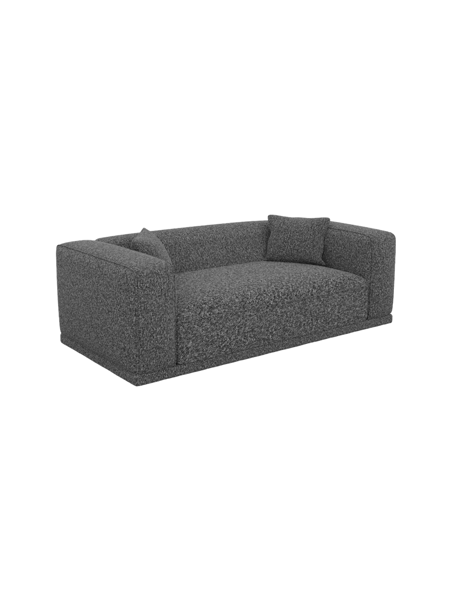 
3-Sitzer Design Sofa „Bellara“ mit Bouclé-Bezug - Bouclé Graphit