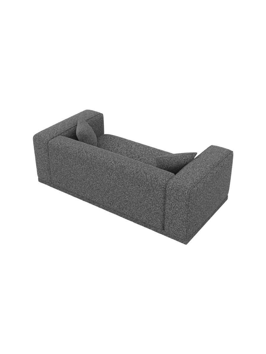 
3-Sitzer Design Sofa „Bellara“ mit Bouclé-Bezug - Bouclé Graphit