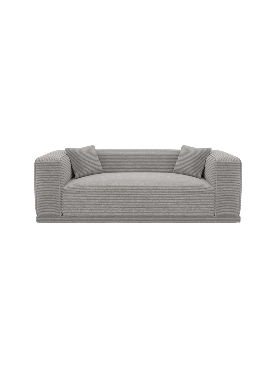 
3-Sitzer Design Sofa „Bellara“, Cordsamt - Cordsamt Dunkelblau