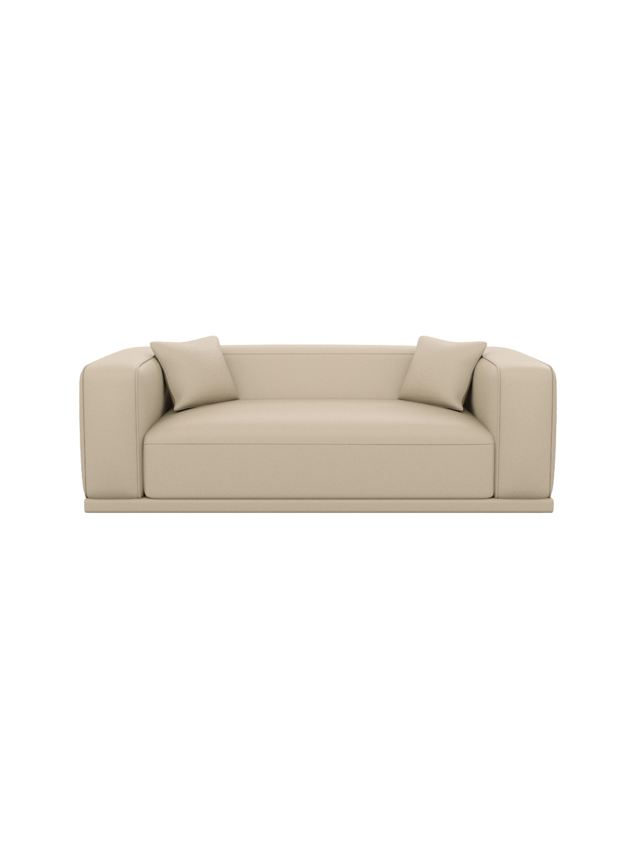 
3-Sitzer Design Echtleder Sofa „Bellara“ - Echtleder Beige