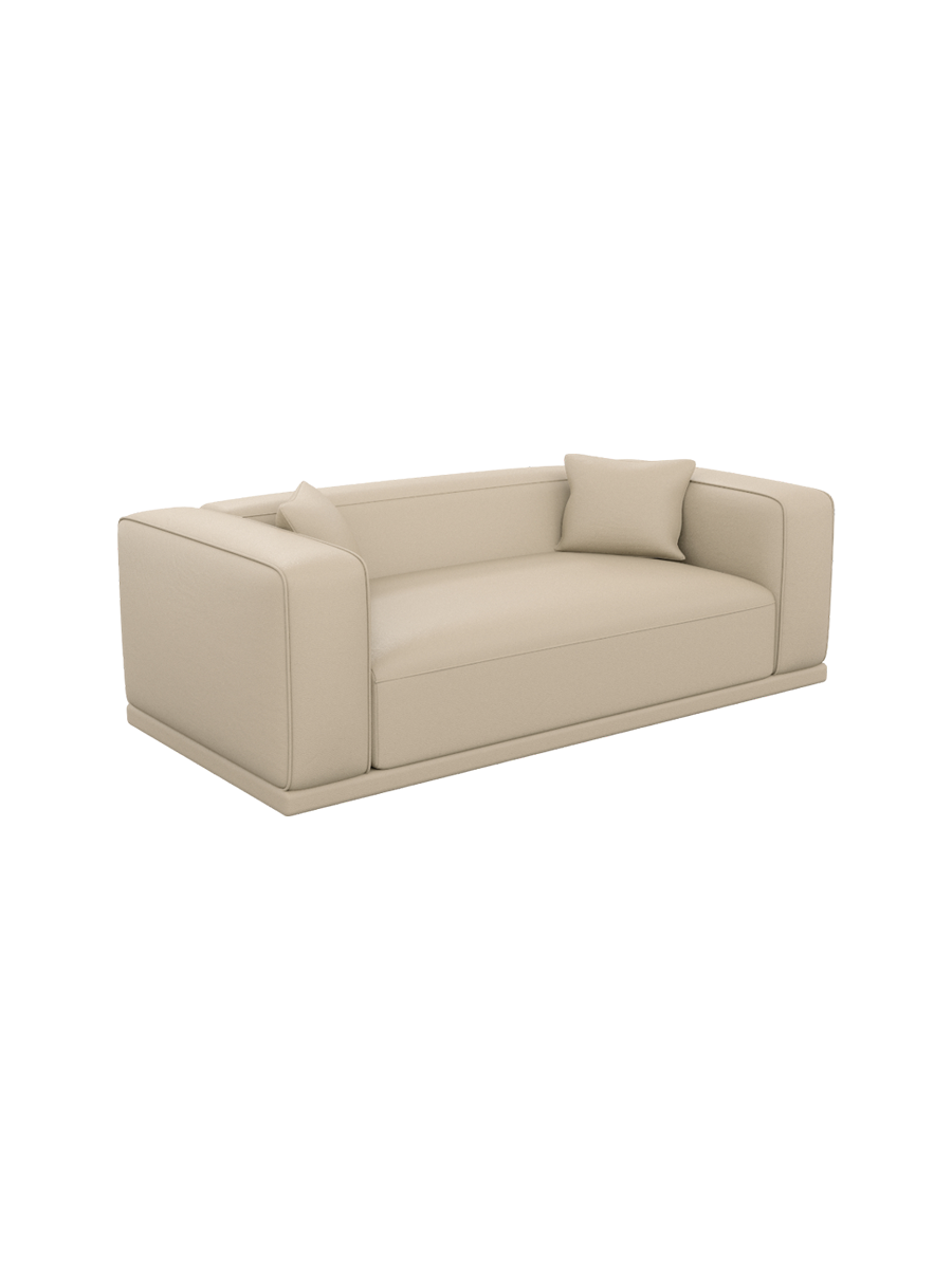 
3-Sitzer Design Echtleder Sofa „Bellara“ - Echtleder Beige