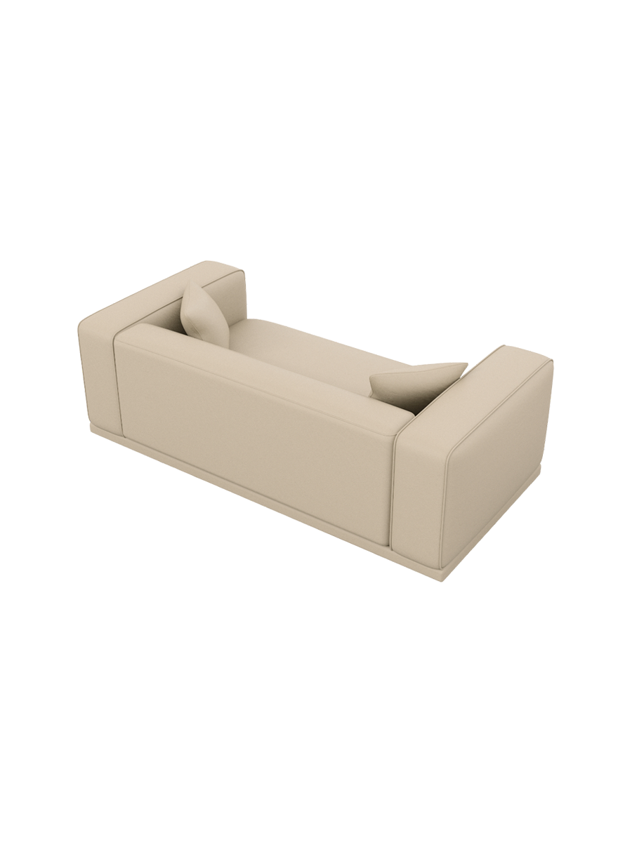 
3-Sitzer Design Echtleder Sofa „Bellara“ - Echtleder Beige