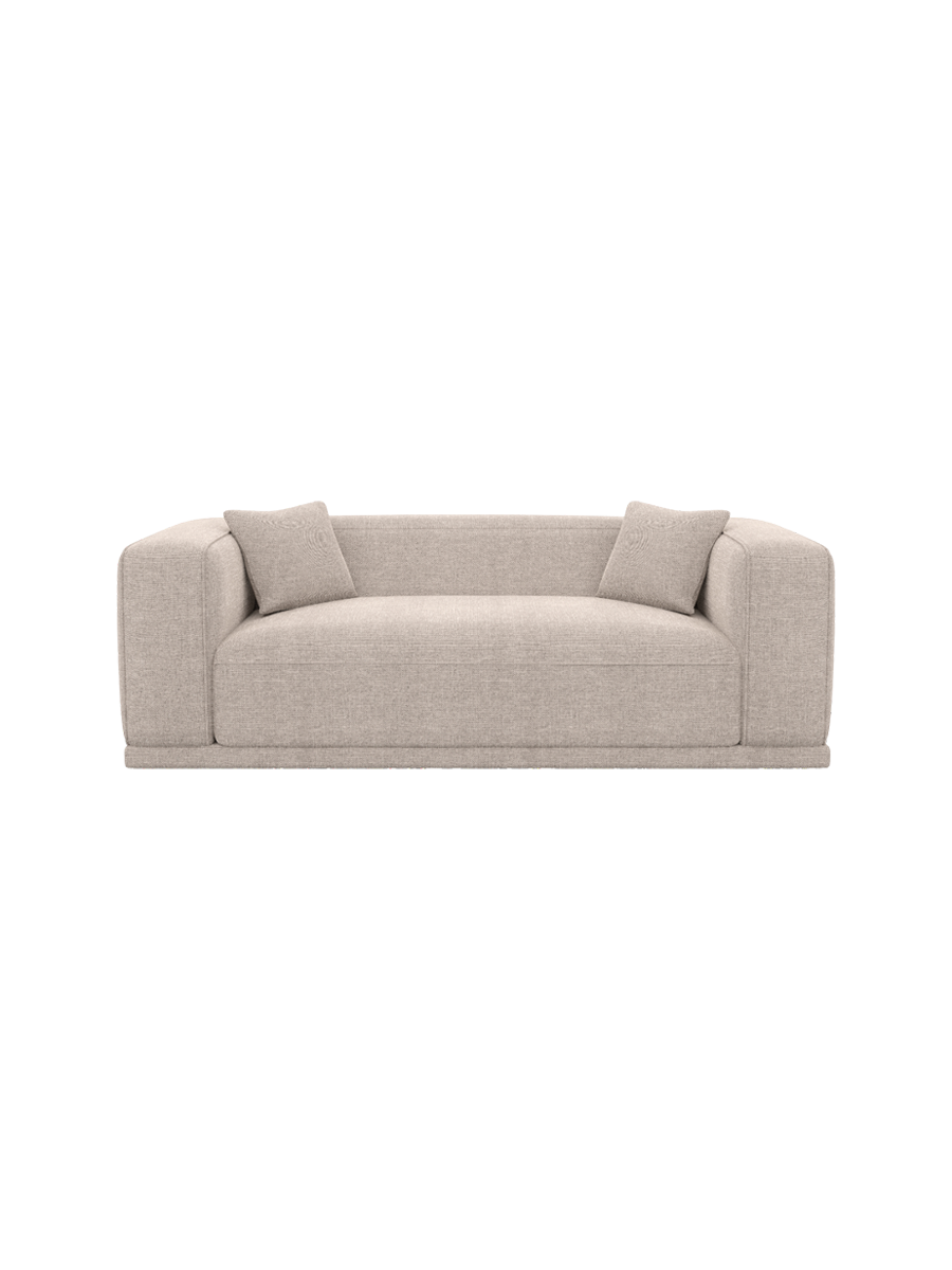 
3-Sitzer Design Sofa „Bellara“ mit Strukturstoff-Bezug - Strukturstoff Anthrazit