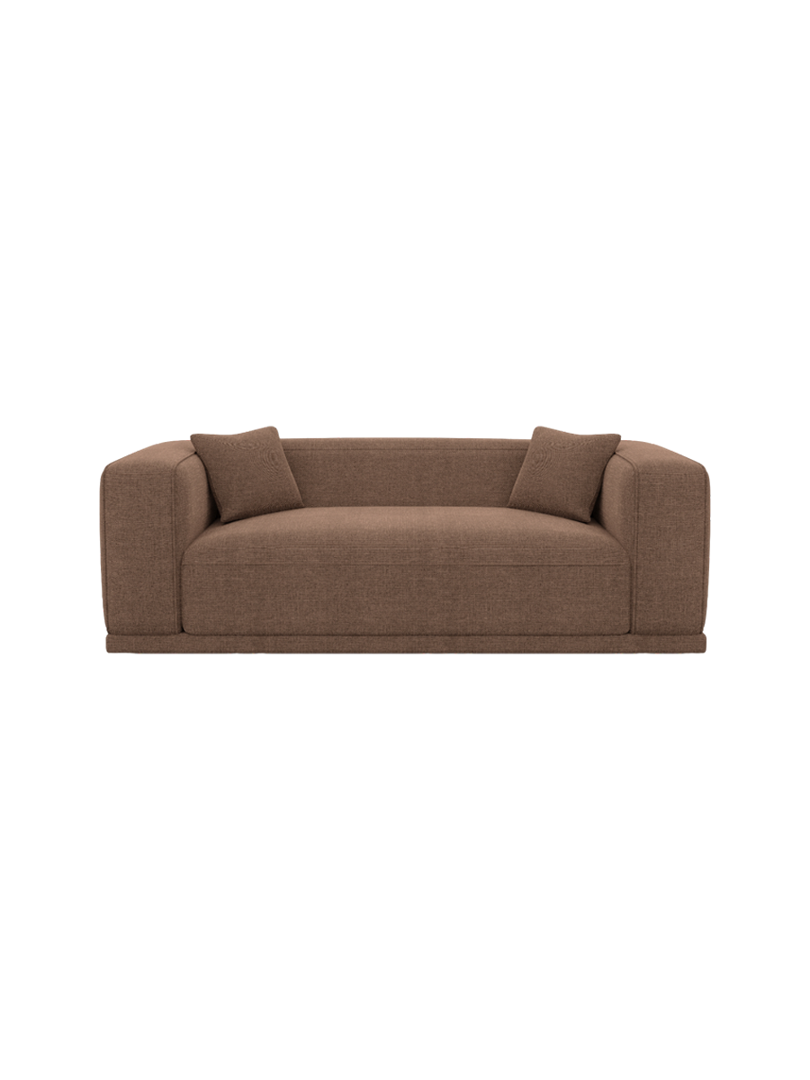 
3-Sitzer Design Sofa „Bellara“ mit Strukturstoff-Bezug - Strukturstoff Anthrazit