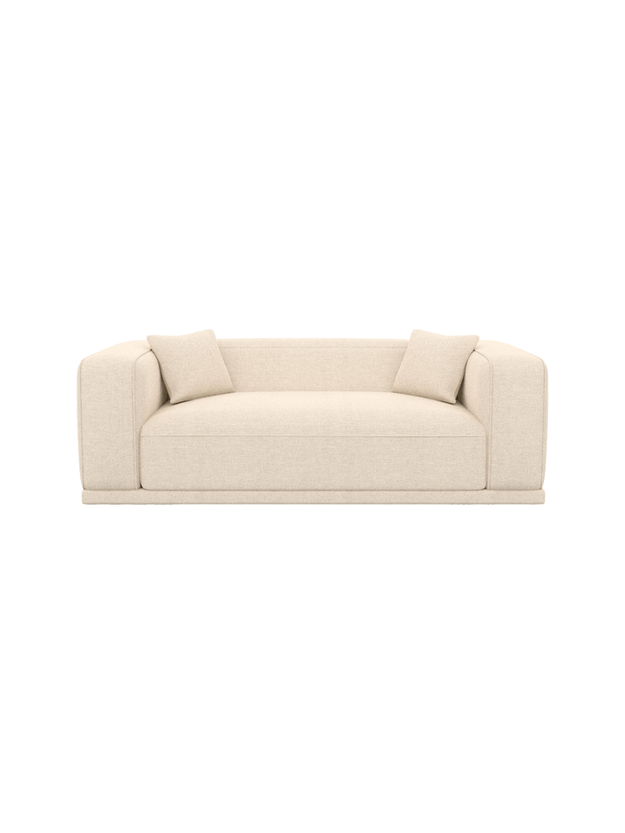 
3-Sitzer Design Sofa „Bellara“ mit Strukturstoff-Bezug - Strukturstoff Anthrazit