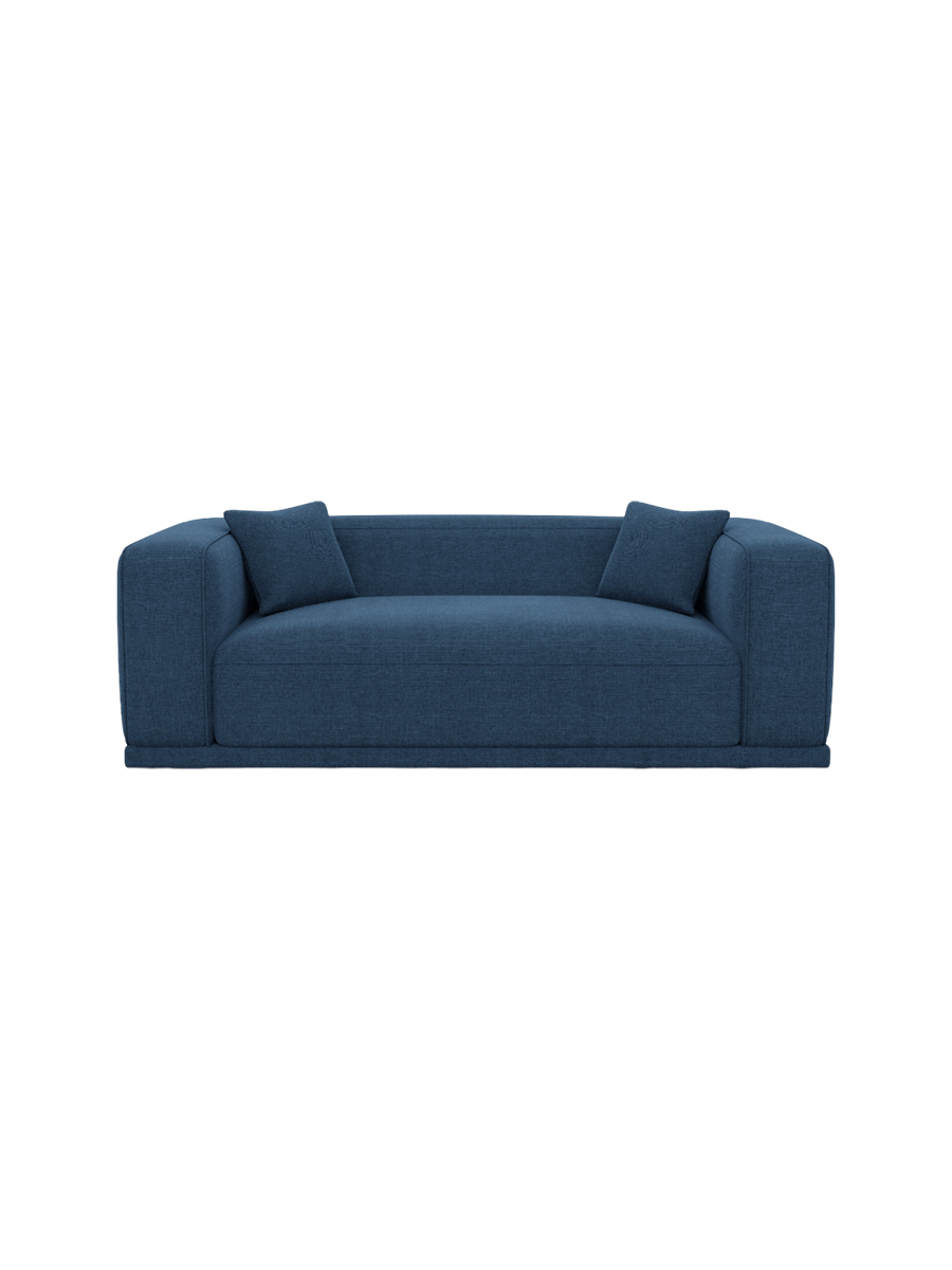 
3-Sitzer Design Sofa „Bellara“ mit Strukturstoff-Bezug - Strukturstoff Anthrazit