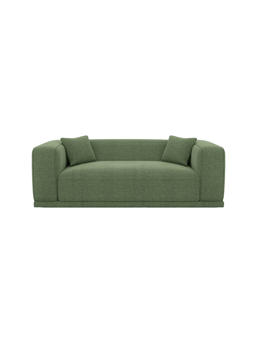 
3-Sitzer Design Sofa „Bellara“ mit Strukturstoff-Bezug - Strukturstoff Anthrazit