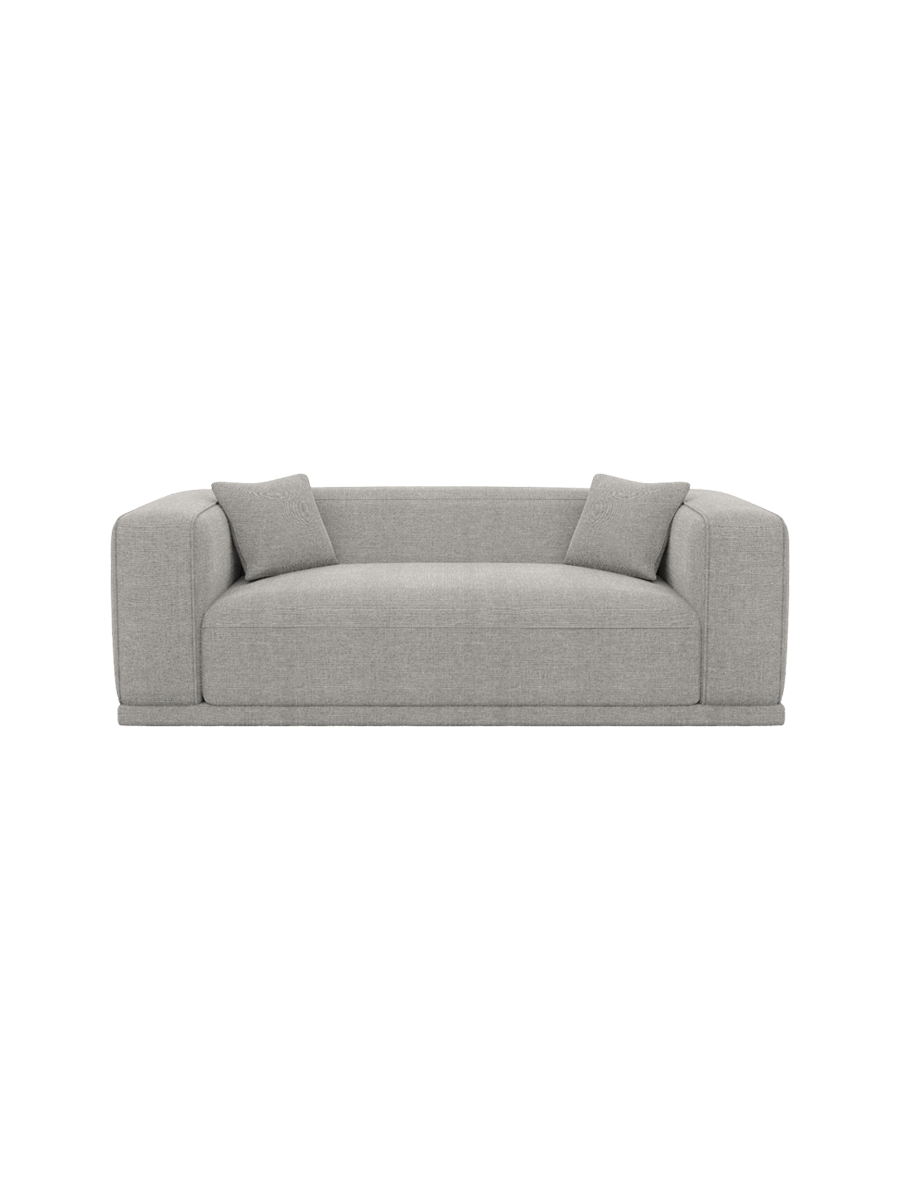 
3-Sitzer Design Sofa „Bellara“ mit Strukturstoff-Bezug - Strukturstoff Anthrazit