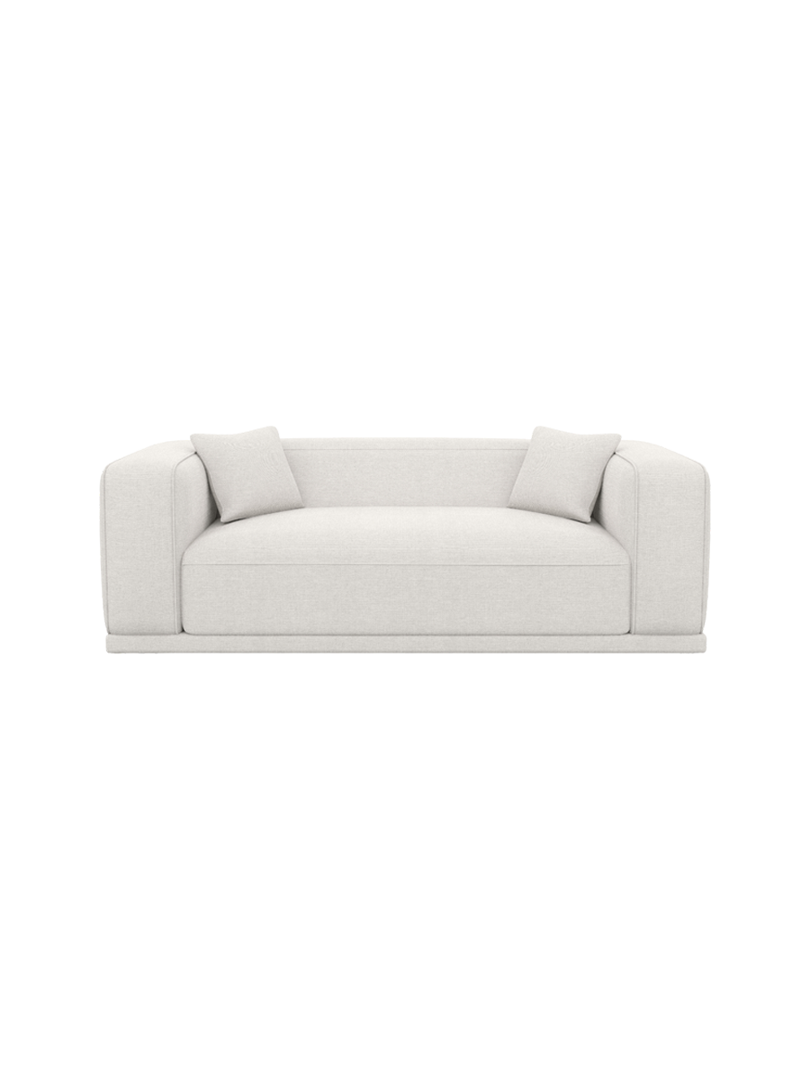 
3-Sitzer Design Sofa „Bellara“ mit Strukturstoff-Bezug - Strukturstoff Anthrazit