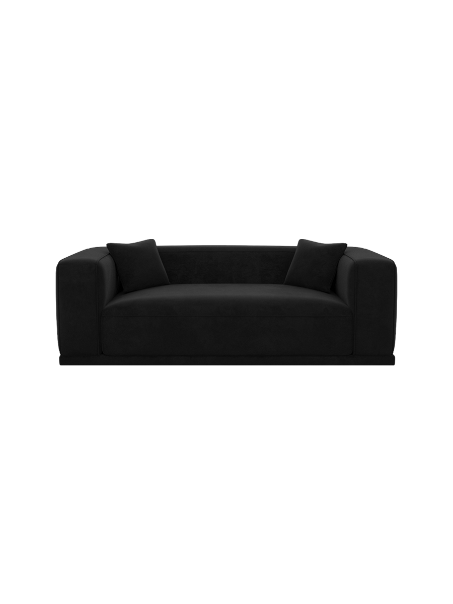 
3-Sitzer Design Sofa „Bellara“ mit Samtbezug - Samtbezug Königsblau