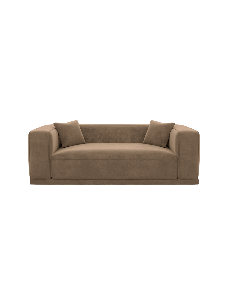 
3-Sitzer Design Sofa „Bellara“ mit Samtbezug - Samtbezug Königsblau