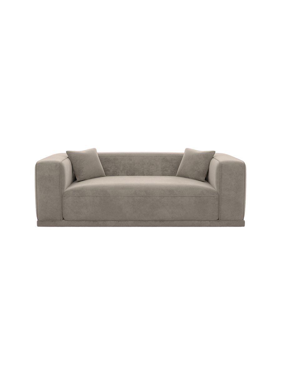 
3-Sitzer Design Sofa „Bellara“ mit Samtbezug - Samtbezug Königsblau