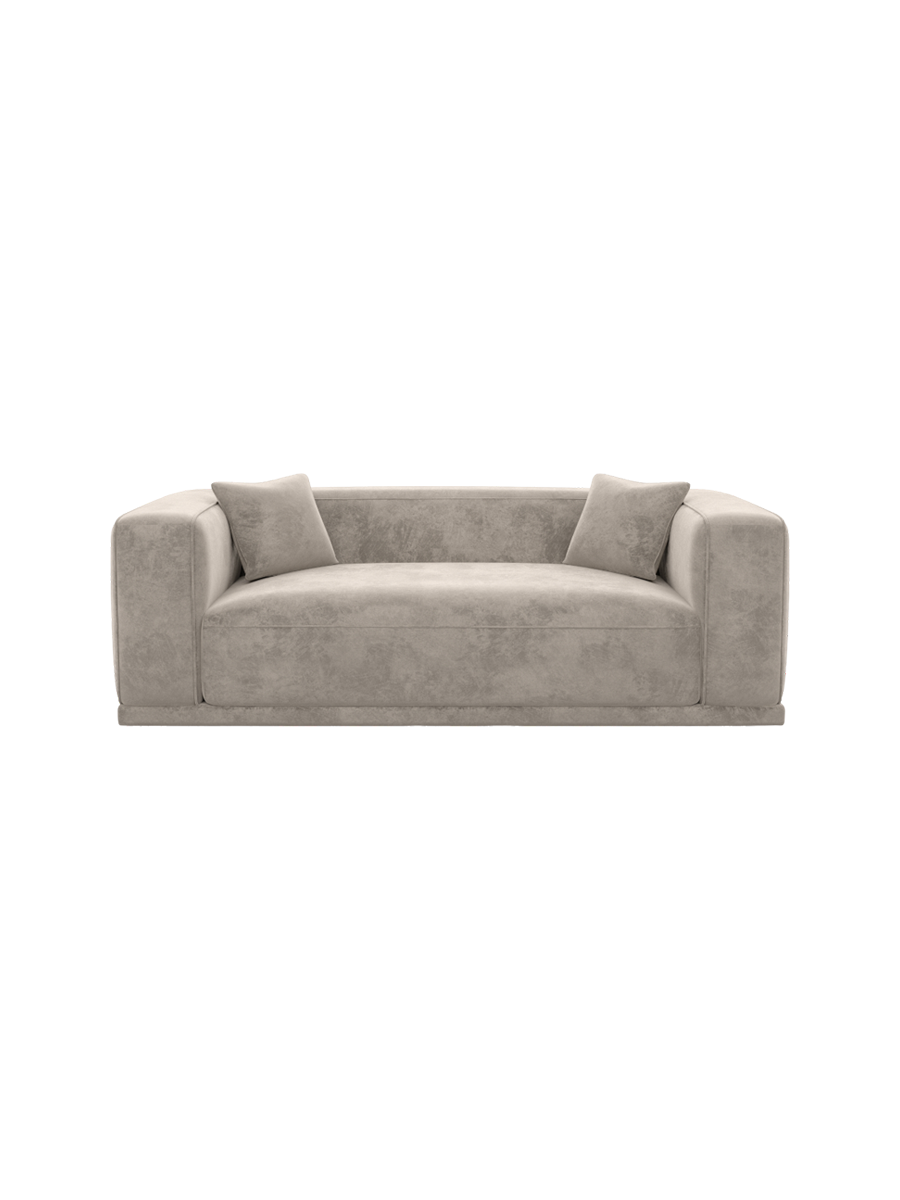 
3-Sitzer Design Sofa „Bellara“ mit Samtbezug - Samtbezug Königsblau