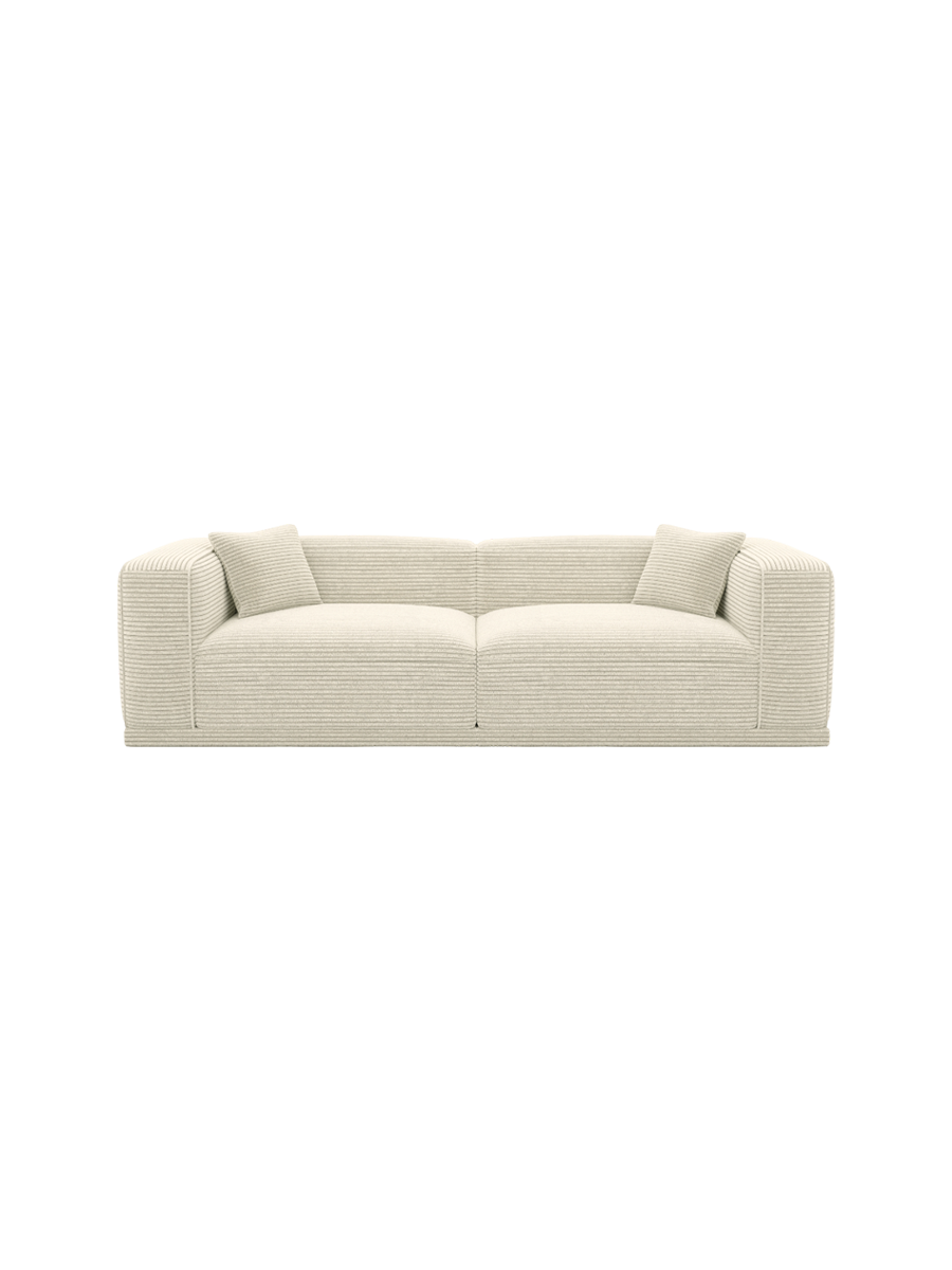 
4-Sitzer Design Sofa „Bellara“, Cordsamt - Cordsamt Dunkelblau