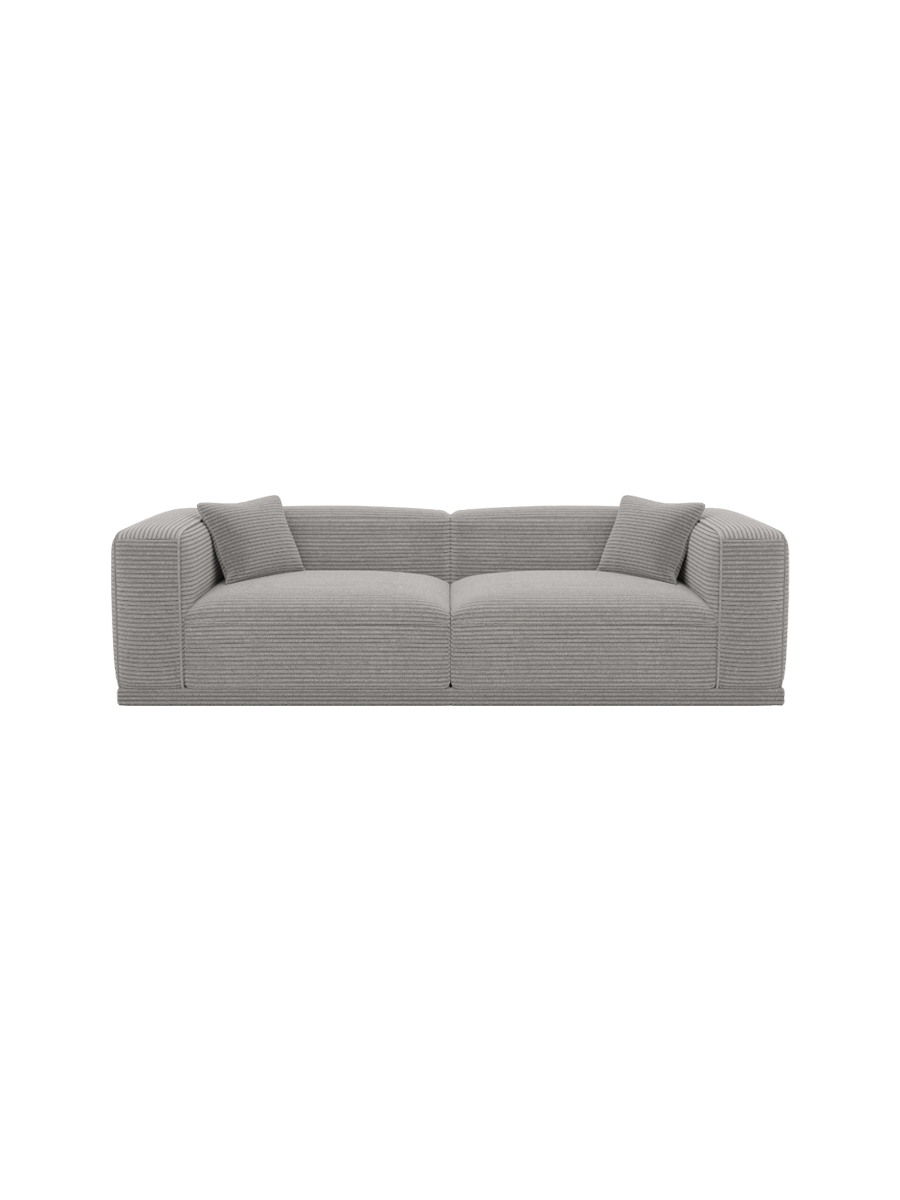 
4-Sitzer Design Sofa „Bellara“, Cordsamt - Cordsamt Dunkelblau