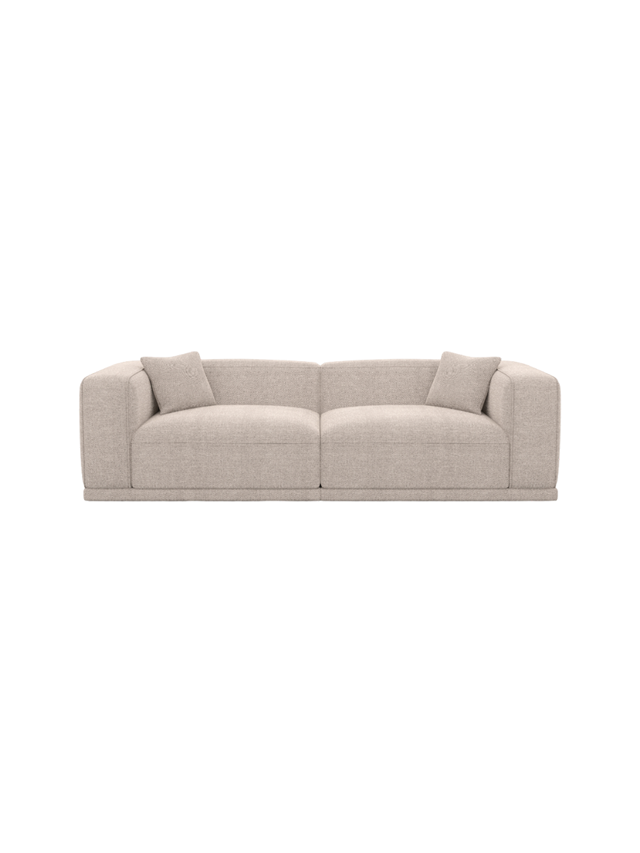 
4-Sitzer Design Sofa „Bellara“ mit Strukturstoff-Bezug - Strukturstoff Anthrazit