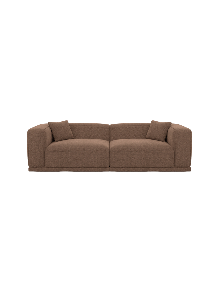 
4-Sitzer Design Sofa „Bellara“ mit Strukturstoff-Bezug - Strukturstoff Anthrazit