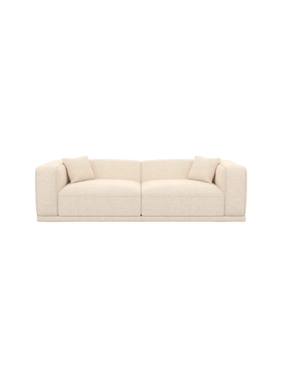 
4-Sitzer Design Sofa „Bellara“ mit Strukturstoff-Bezug - Strukturstoff Anthrazit