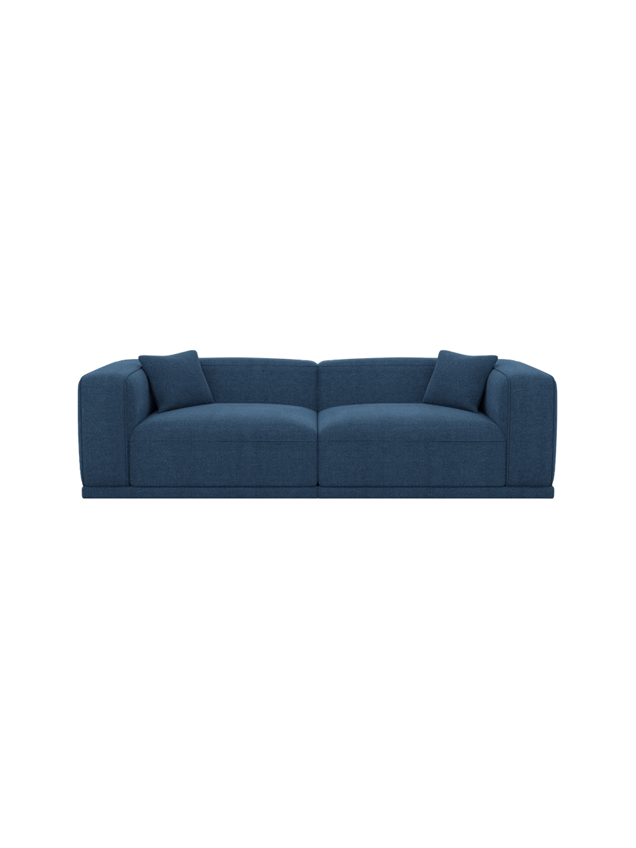 
4-Sitzer Design Sofa „Bellara“ mit Strukturstoff-Bezug - Strukturstoff Anthrazit