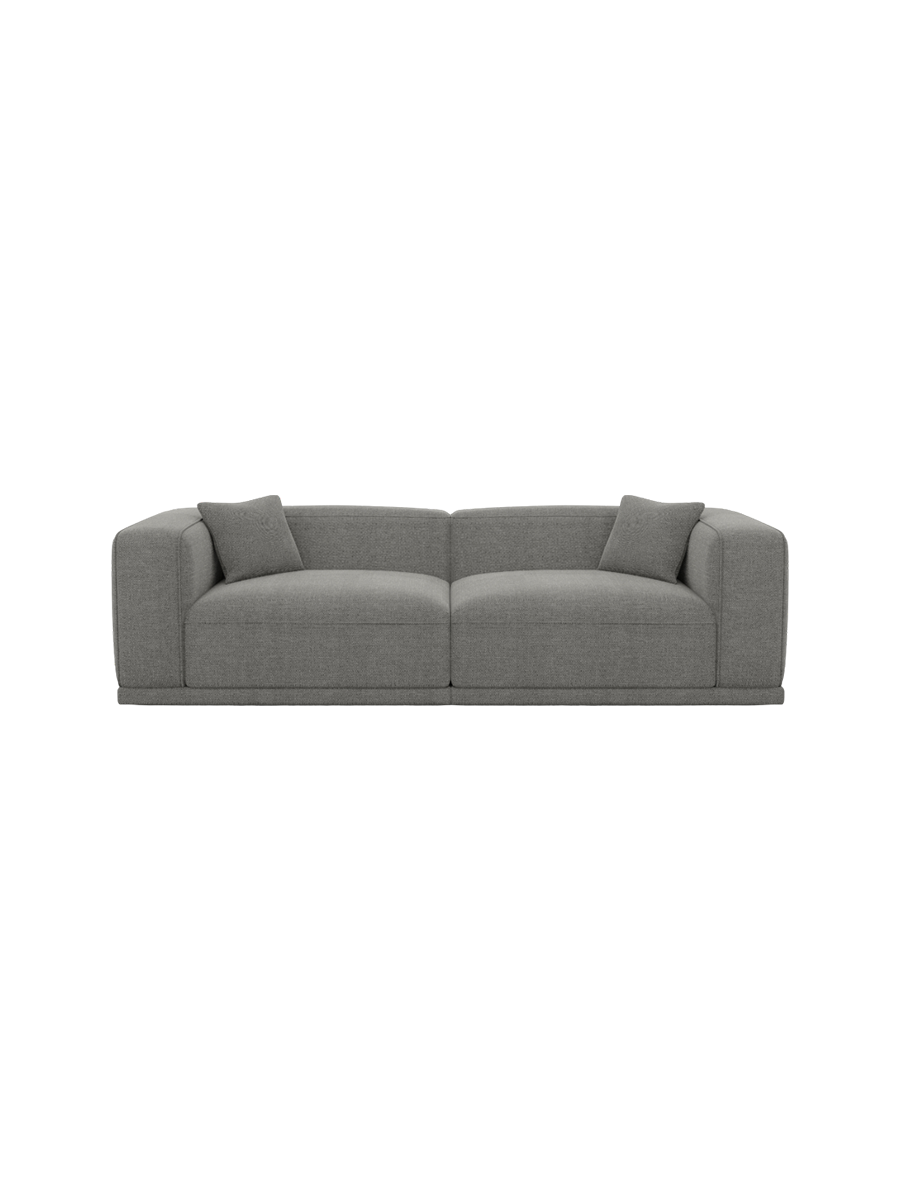
4-Sitzer Design Sofa „Bellara“ mit Strukturstoff-Bezug - Strukturstoff Anthrazit