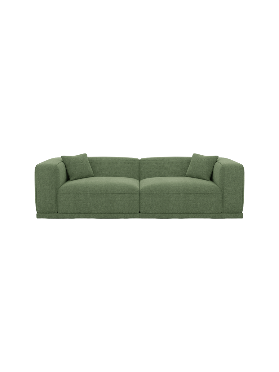 
4-Sitzer Design Sofa „Bellara“ mit Strukturstoff-Bezug - Strukturstoff Anthrazit