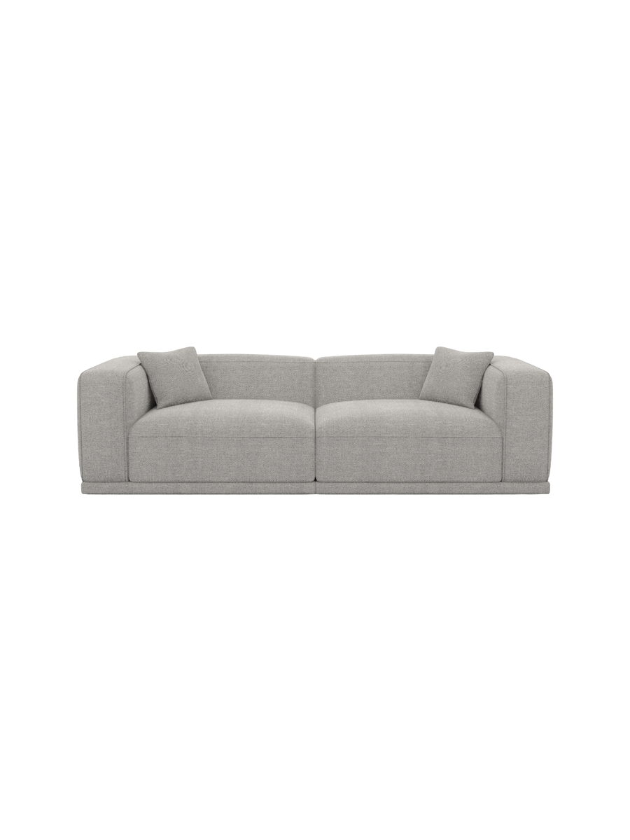 
4-Sitzer Design Sofa „Bellara“ mit Strukturstoff-Bezug - Strukturstoff Anthrazit